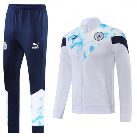 Manchester City Training Huppari Suits 2022-23 Valkoinen Sininen - Miesten